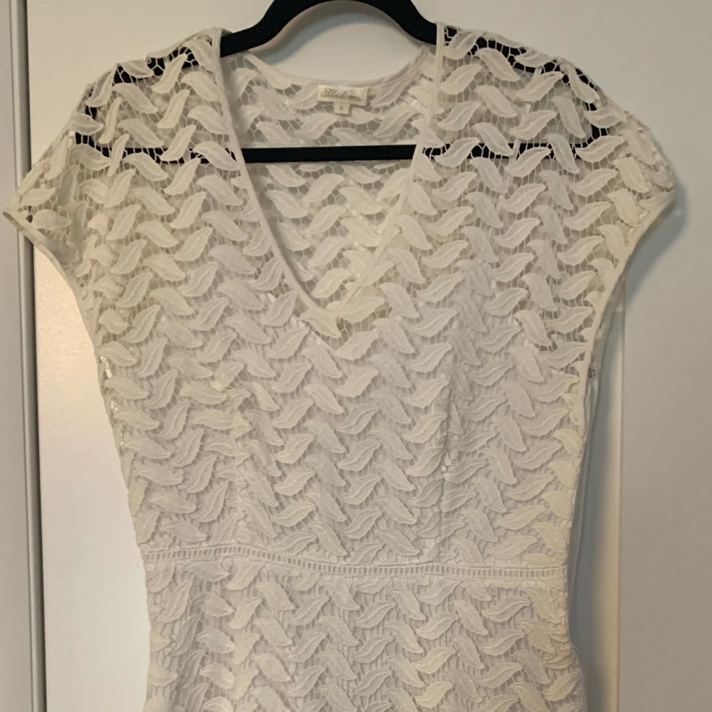 Shoshanna White Eyelet Dress